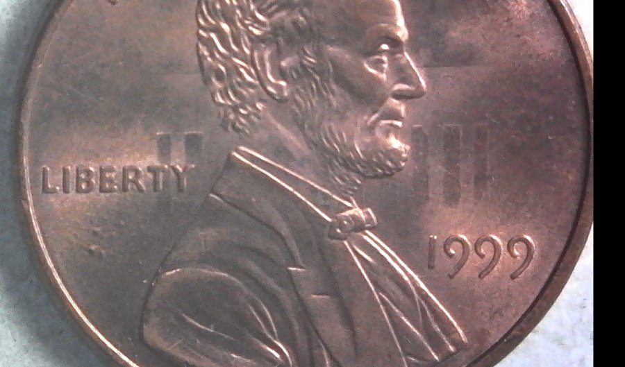 1999-P-Lincoln-Memorial-Cent-With-Nice-Obverse-Die-Clash-Found-CRH!